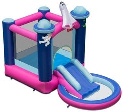 Costway Nadmuchiwana Zje�d�alnia Dla Dzieci Z Basenem 207X393 270Cm