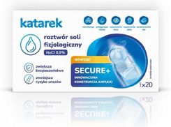 KATAREK Secure+ Roztwór Soli Fizjologiczny NaCI 0,9% 20×5ml