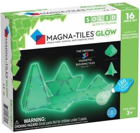Magna-Tiles Glow Klocki Magnetyczne 16El.