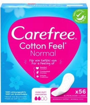 Carefree Cotton feel Wkładki 56 szt.