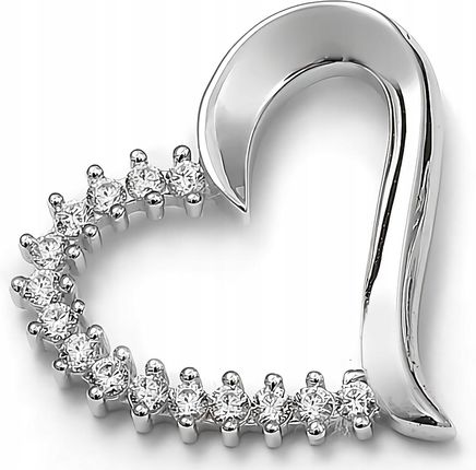 Mo-Biżuteria Mo-Biżuteria Zawieszka srebrna / serce z cyrkoniami