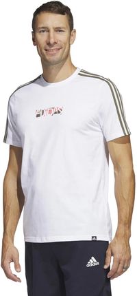 Męska Koszulka z krótkim rękawem Adidas M Opt G T 1 Ht3025 – Biały