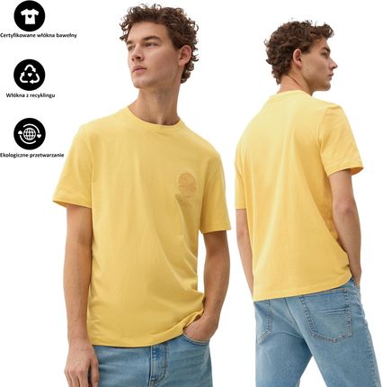T-shirt męski s.Oliver żółty S