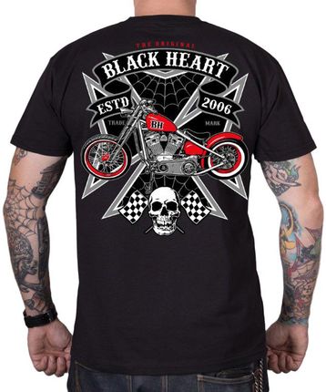 T-shirt koszulka BLACK HEART Iron, Czarny, M