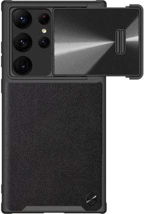 Nillkin CamShield Leather S Case etui Samsung Galaxy S23 Ultra pokrowiec z osłoną na aparat czarne