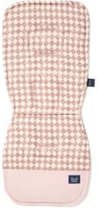 La Millou Princess Chessboard & Velvet Smoke Rose Wkładka Do Wózka Stroller Pad Organic Jersey Collection