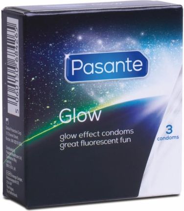 Pasante Glow (1Op./3Szt.) Prezerwatywy Świecące W Ciemności