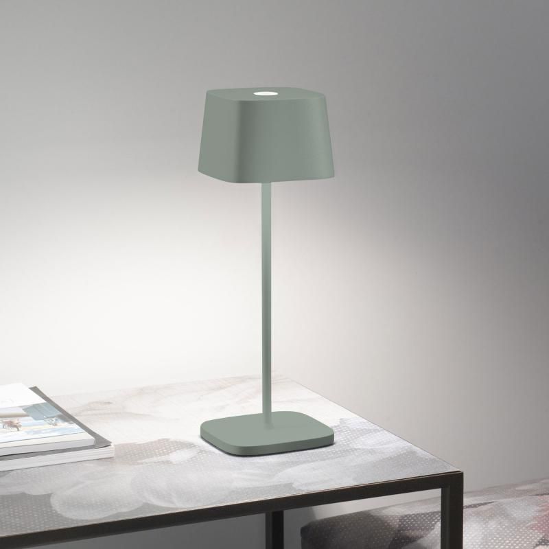 Zafferano Ofelia Pro Donkergrijs Oplaadbare en Dimbare LED Tafellamp