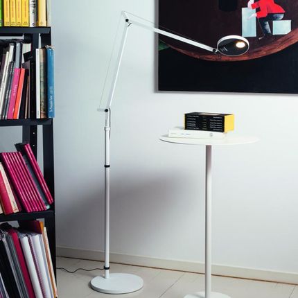 Artemide Demetra Professional Reading lampa stojąca LED z czujnikiem ruchu i ściemniaczem 1740020A+1741020A