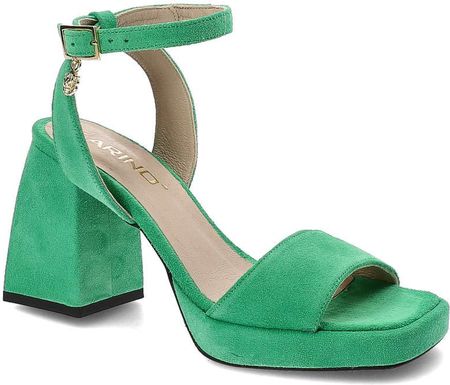 Zielone Sandały Karino Eleganckie Buty Na Obcasie