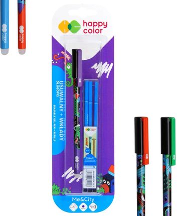 Gdd Grupa Dystrybucyjna Daccar Długopis Wymazywalny Wkłady Me&Amp;City Blister Happy Color