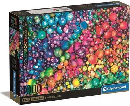 Clementoni Puzzle Compact Colorboom Marbles 1000El.