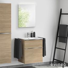 Duravit ME by Starck umywalka z szafką ineo4 z uchwytem i lustrem 23366300001+BE0265OA+BEA009MI