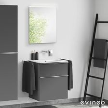 Duravit ME by Starck umywalka z szafką ineo4 z uchwytem i lustrem 2336633260+BE0265AN+BEA009MI