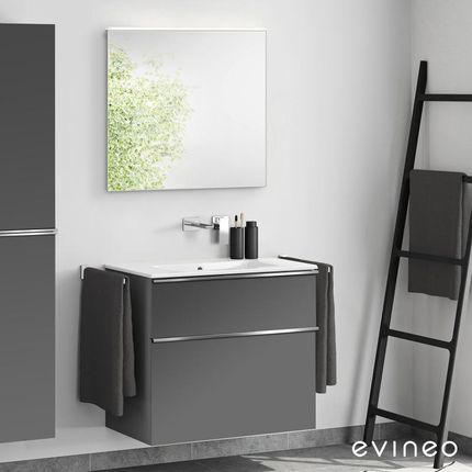 Duravit ME by Starck umywalka z szafką ineo4 z uchwytem i lustrem 23368300601+BE0266AN+BEA010MI