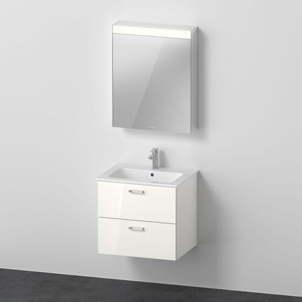 Duravit ME by Starck umywalka z szafką pod umywalkę XBase i szafką z lustrem XB0075R4545