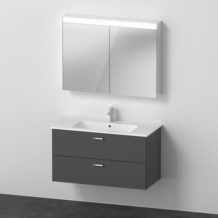 Duravit ME by Starck umywalka z szafką pod umywalkę XBase i szafką z lustrem XB007704949