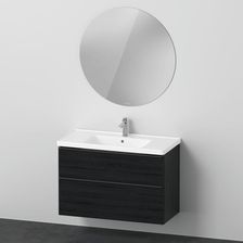 Duravit D-Neo umywalka szafka pod umywalkę i lustro z oświetleniem DE011101616