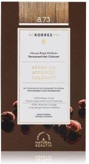 Korres Argan Oil Advanced Colorant / 8.73 Golden Caramel Farba Do Włosów 145 Ml