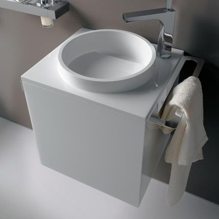 Emco Asis umywalka toaletowa z szafką pod umywalkę z 1 drzwiami 958227411
