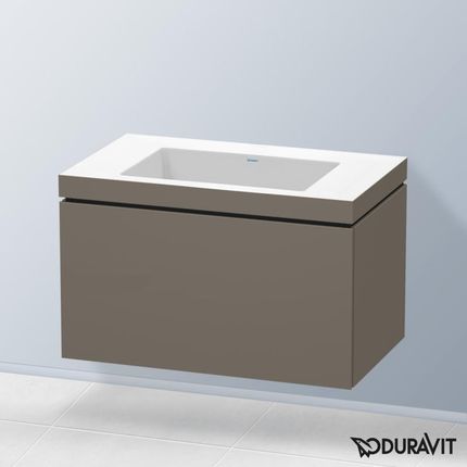 Duravit Vero Air umywalka z szafką pod umywalkę L-Cube z 1 szufladą LC6917N9090