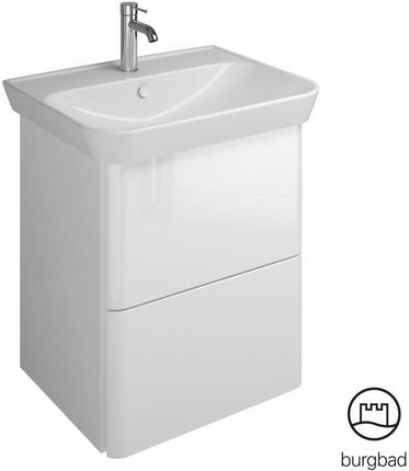 Burgbad Iveo umywalka z szafką pod umywalkę z 2 szufladami SFEN065F2833C0001