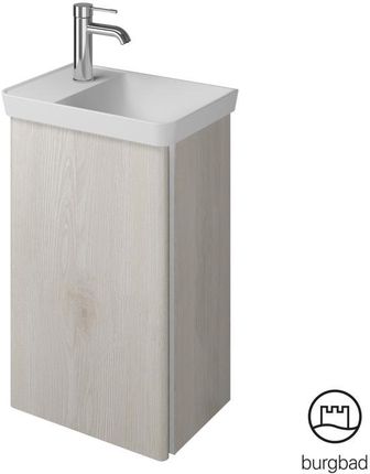 Burgbad Iveo umywalka toaletowa z szafką pod umywalkę z 1 drzwiami SFFZ044RF2835C0001