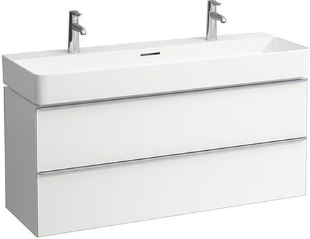 Laufen VAL podwójna umywalka z szafką pod umywalkę Space z 2 szufladami H8102894001071+H4102221601001