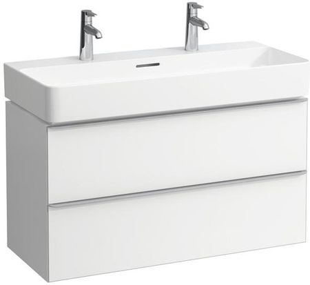 Laufen VAL podwójna umywalka z szafką pod umywalkę Space z 2 szufladami H8102870001071+H4102021601001