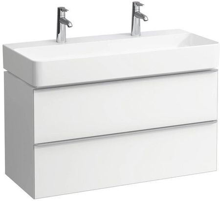 Laufen VAL podwójna umywalka z szafką pod umywalkę Space z 2 szufladami H8102870001151+H4102021601001