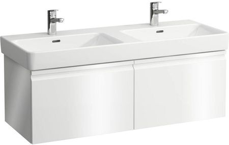 Laufen Pro S podwójna umywalka z szafką pod umywalkę z 2 szufladami H8149680001041+H4835710964751