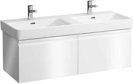 Laufen Pro S podwójna umywalka z szafką pod umywalkę z 2 szufladami H8149664001041+H4835630964751