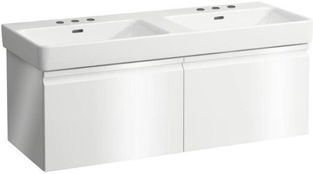 Laufen Pro S podwójna umywalka z szafką pod umywalkę z 2 szufladami H8149660001081+H4835630964751