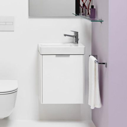 Laufen Pro S umywalka toaletowa z szafką pod umywalkę Base z 1 drzwiami H8159540001041+H4021021102611