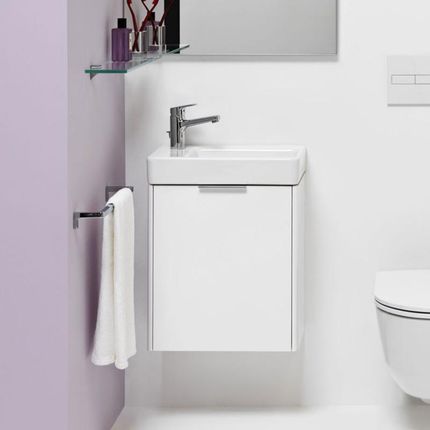 Laufen Pro S umywalka toaletowa z szafką pod umywalkę Base z 1 drzwiami H8159550001041+H4021011102611