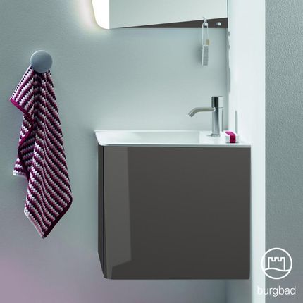 Burgbad Badu umywalka toaletowa z szafką pod umywalkę z 1 drzwiami SFUM052LF3693C0001G0196