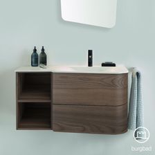 Burgbad Badu umywalka z szafką pod umywalkę z 2 szufladami SFUV092RF3700C0037G0196