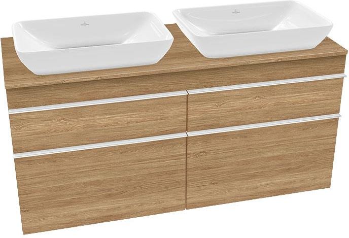 Villeroy & Boch Venticello szafka XXL pod 2 umywalki nablatowe z 4 ...
