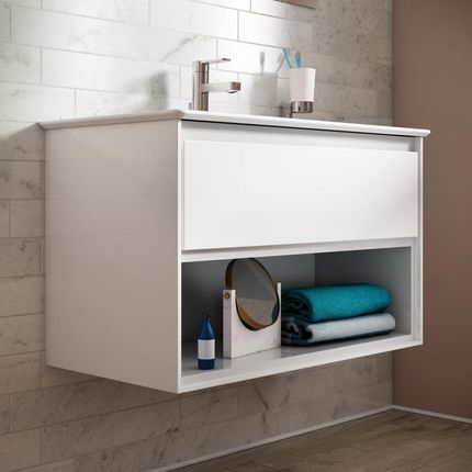 Ideal Standard Connect Air szafka pod umywalkę z 1 szufladą i 1 otwartą półką E0827B2