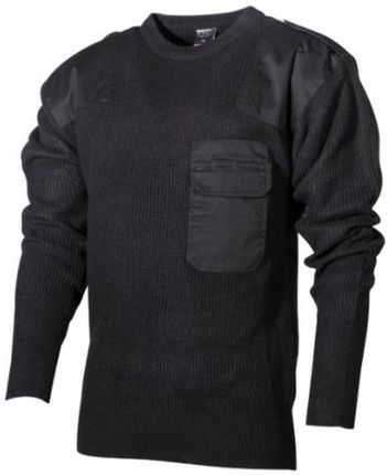 MFH BW sweter z kieszenią, czarny - Rozmiar:54