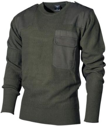 MFH BW sweter z kieszenią, oliwkowy - Rozmiar:52
