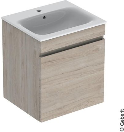 Geberit Renova Plan umywalka z szafką pod umywalkę z 1 szufladą i szufladą wewnętrzną 501914001