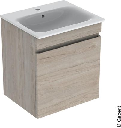 Geberit Renova Plan umywalka z szafką pod umywalkę z 1 szufladą i szufladą wewnętrzną 501915001