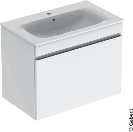 Geberit Renova Plan umywalka z szafką pod umywalkę z 1 szufladą i szufladą wewnętrzną 501916011