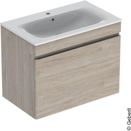 Geberit Renova Plan umywalka z szafką pod umywalkę z 1 szufladą i szufladą wewnętrzną 501916001