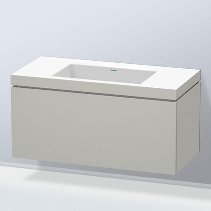 Duravit Vero Air umywalka z szafką pod umywalkę L-Cube z 1 szufladą LC6918N0707