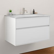 Burgbad RC40 Solitaire umywalka szklana z szafką pod umywalkę z 1 szufladą SGAQ080F4514A0031