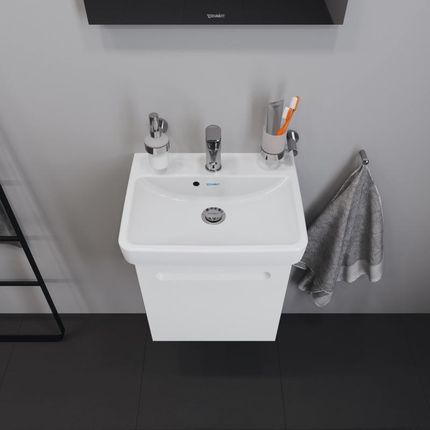 Duravit No.1 umywalka toaletowa z szafką pod umywalkę z 1 drzwiami 0743500000+N14267L18180000