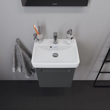 Duravit No.1 umywalka toaletowa z szafką pod umywalkę z 1 drzwiami 0743500000+N14267R49490000