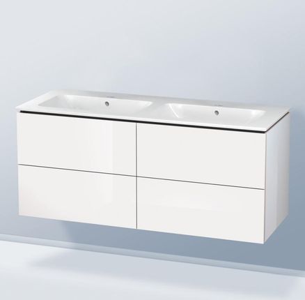 Duravit ME by Starck podwójna umywalka z szafką pod umywalkę L-Cube z 4 szufladami 23361300601+LC6259022220B00